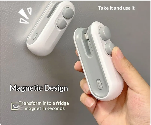 Mini 2 In 1 Sealer Heat Sealer Bag Opening Machine For Snacks